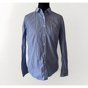 J. Crew Women’s Size 2 Long Sleeve Button Up Boy Shirt Preppy Career Office